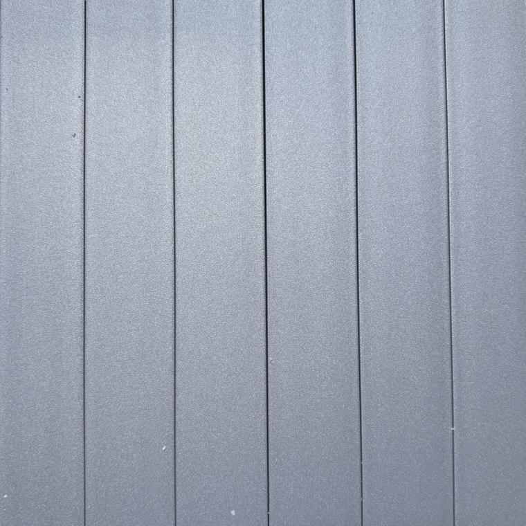 Decoro E9, effetto alluminio verniciato opaco
