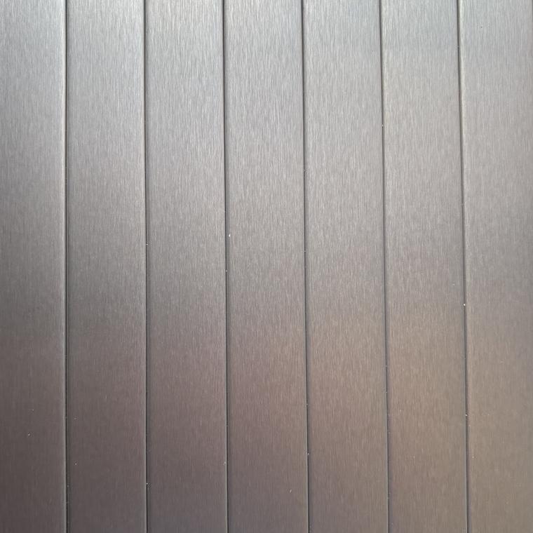Decoro ML 25 alluminio, finitura spazzolata
